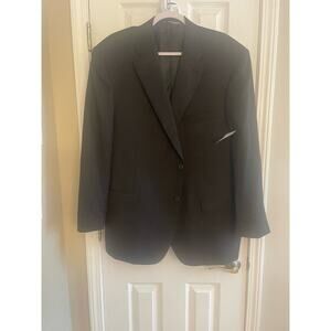 Canali Italy Men's Travel Blazer/Jacket Black 100% Wool blend A29